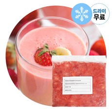 지케이푸드 Y. 아토 냉동 가당 딸기 1kg (드라이) 스무디재료 잼 냉동딸기 업소용, 1개