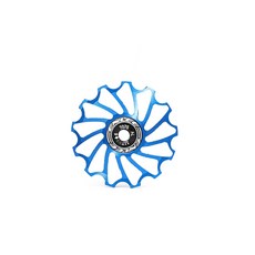 ENLEE 자전거 세라믹 베어링 리어 가이드 휠 MTB 로드 바이크 1113T 부드러운 회전 체인 가이드 휠 자전거 액세서리, [07] Blue-11T, 1개