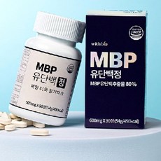 진스샵 대용량 MBP 유단백 추출물 동물성 식물성 단백질 프로틴 보충 제품 90 정, 2개
