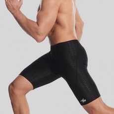 샤크 4부 남성 실내 수영복(XL) (블랙)