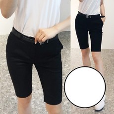 투솜 여성골프반바지 여자코튼반바지 코튼5부 옆트임 팬츠 여름골프반바지 기능성 신축성 봄여름가을 흡한속건 쿨 시원한 슬림핏