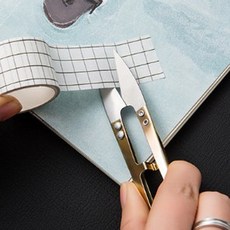 여고니야 쪽가위 4P 실밥제거 재단가위 재단 바느질 미니가위, 8개, 골드