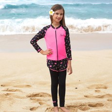 에어워크서프 여아동 주니어 래쉬가드세트 2피스 YAWe0648