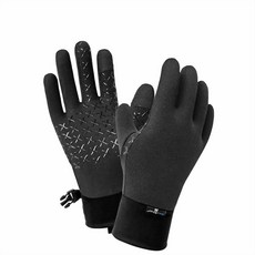 DexShell STRETCHFIT 立體防水彈力手套 美麗諾羊毛內裡 防水透氣防風 觸控螢幕戶外手套, 1個, 黑色,S