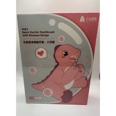 小七泡泡SEVENBUBBLE 兒童聲波電動牙刷 小恐龍造型 呵護牙齦 養成良好刷牙習慣 嘟嘟粉 ET-101-PK, 粉, 1個, 小七泡泡 兒童聲波電動牙刷 小恐龍 嘟嘟粉 ET-101-PK
