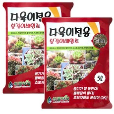 SN월드 다육이전용 분갈이흙 5L, 2개