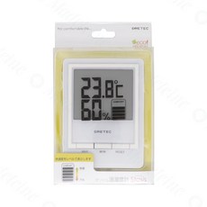 DRETEC 方型大畫面溫溼度計, 1個, O-233WT