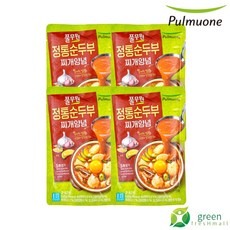 풀무원 정통순두부찌개양념 140g (3~4인분), 4개