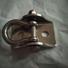 吊環 304不銹鋼屋頂旋轉固定弓型D型吊鉤秋千空中瑜伽倒吊環沙袋螺絲, 1款 弓型固定器1個, 1個