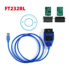 VAG 409 1 KKL FTDICH340T OBD 2 자동차 진단 인터페이스 케이블 VWAudiSkodaSeat VCDS 스캐너 도구, 01 FTDI FT232RL