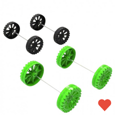 과학교구 재료 자동차 바퀴 세트 고급형 1개, 30mm바퀴