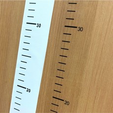 키재기 줄자 스티커 형 2M 측정 자, 투명