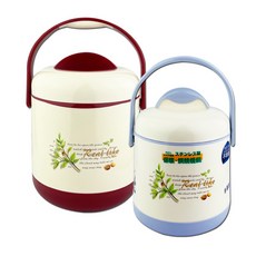 頂鮮 304不鏽鋼保溫提鍋 1.3L/2L 保溫鍋 保冷鍋 保鮮鍋 手提鍋 冰桶 悶燒鍋 外帶打包 露營野餐, 1個, 2L 藍色,超取限購2個