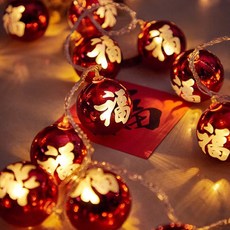 奇趣生活 新年造型裝飾燈串 3米/6米 LED福字燈, USB款 6米40燈, 1組