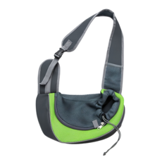 반려동물 고양이 포대기 이동가방 애견 산책 슬링백 앞가방, 1개, 녹색
