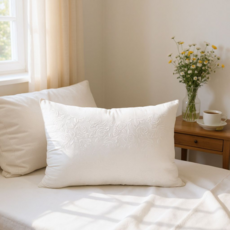 포그니 국산 지퍼형 클라우드 엠보 세미 마이크로화이바 베개솜, 화이트, 2개