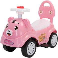 곰비임비 어린이자전거 1-3세 붕붕카 분홍 하늘 노랑, 1개, 블루 호랑이 + 음악 조명