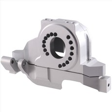 TRX4 모터 마운트 플레이트 용 알루미늄 합금 1/10 RCCrawler Car TRX-4 Defender TRX6 업그레이드 부품 B 용 상부 스퍼 기어 커버, 은