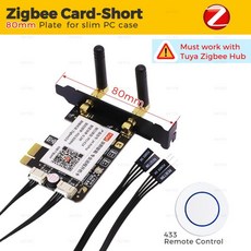 컴퓨터 전원 리셋 스위치 카드 리모컨 데스크탑 스마트 라이프 앱 알렉사 구글 홈용, 1개, 3. Zigbee Card Short
