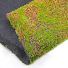 사무실 베란다 조화잔디 천장 바닥장식 정원용품 암호화, 빨간 바탕 점 이끼 1mX1m 1평