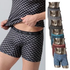 크리스티 남성 스판 드로즈 6매 세트 통기 그래픽 194303