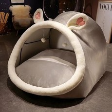 대형 하우스 침대 인간숨숨집 동굴텐트, 1개, B. 화이트