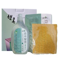 참그린 식물 3종 기획세트 A타입 주방세제 수세미, 1세트