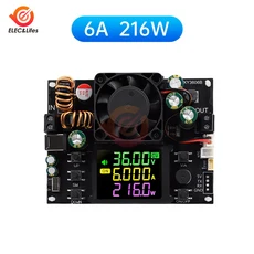 XY3606B CNC 부스트 감압 전압 조절 가능 정전압 전류 6-36V에서 0-36V로 6A 216W LCD 디스플레이, [01] 6A