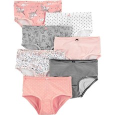 Carter's 여아용 Little 7팩 속옷 멀티컬러. 168848