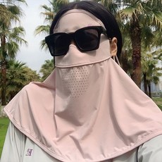 防曬面罩臉基尼女全臉防紫外線夏季開車面紗護頸遮陽冰絲騎行口罩, 小面積防曬【混色】一件裝丨厚實悶氣,加大面積防曬丨面頸一體, 1個