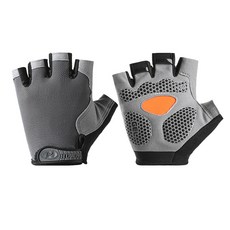 티나 젤패드 메쉬 반장갑 스포츠 라이딩 자전거 웨이트 트레킹 낚시 헬스 장갑, 1개, 티나 스포츠 반장갑 그레이