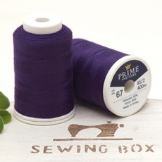 패브릭샵 고급 재봉사 프라임 소잉전용실 90컬러 45수 2합, 63-742_67 딥 퍼플, 1개
