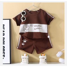 兒童短袖套裝薄款男女童T恤短褲夏季嬰幼兒寶寶衣服夏款童裝1-5-7