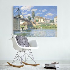 哥倫維倫紐夫之橋畫作，油畫布特殊印刷, 1個