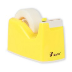 韓國製 ZzalRio 兒童安全膠台 Mini 智能膠台 迷你膠台 馬卡龍色 膠帶台 割膠帶 文具 開學 膠帶 ZTR, 檸檬黃 / 0238, 1個