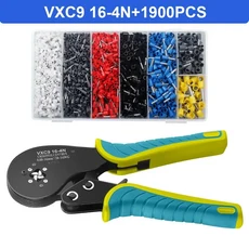 GEEKISTORE 페룰 압착 도구 VXC9 16-4 관형 터미널 미니 플라이어 대형 전기 클램프 0.08-16 mm 28-5AWG, 1개