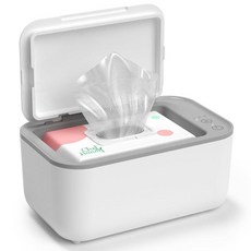 Chefhandy 베이비 와이프 워머 3단계 온도 제어 조용하고 균일한 가열 아기 및 성인용 대용량 물티슈 디스펜서 화이트105678, 화이트, 1
