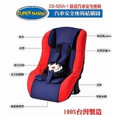 Super Nanny DS-505A-1超級奶媽五點式固定 法拉利紅幼童汽車安全座椅