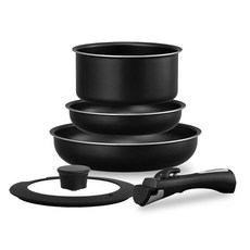 아이리스오야마 손잡이가 분리되는 냄비 프라이팬 세트 5점 세트 IH 가스 화재 대응 다이아몬드 코팅 팬 경량 눌어붙지 않아 오래 지속 오븐도 OK 수납이 깔끔하고 들러붙지 않아