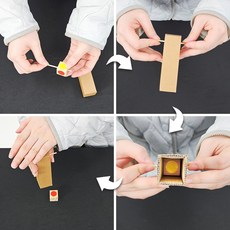 JL매직 주사위 통과 큐브 마술 도구 간단한 통과 탈출 마술 도구, 1개