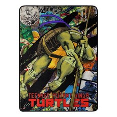 Northwest Teenage Mutant Ninja Turtles 마이크로 라셸 담요 116.8 x 152.4cm(46 60인치) Cowabunga Dudes 17443, Dashing Donnie