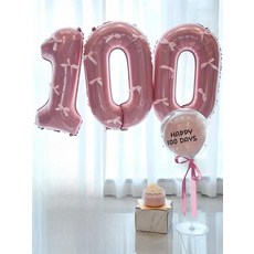 포근 라이프 100일 파티 용품 백일 핑크 소품, 100일 핑크세트