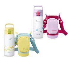Combi 寶寶學習吸管杯，安全無毒材質，柔軟吸管，可愛造型，學習飲水好幫手, 陽光沙灘, 1個, 500ml