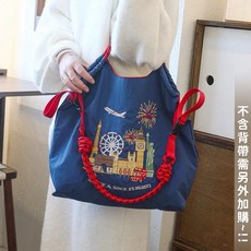 日系刺繡包 側背包女 肩背包 小包包 斜背包女 手提包 單肩包 斜挎包 手提包女 托特包 上班包 媽媽包 水桶包 手拿包, 城市煙花-中