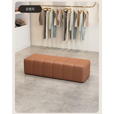 가정용 수납형 벤치 의자 침대끝 소파형 신발장 겸용 수납의자, A. 60x40x40cm 수납 모델, 6. 다크 오렌지