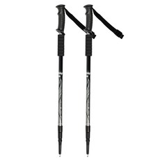 코팅블루 4단 접이식 초경량 두랄루민 등산스틱 2P 세트, 그레이2세트, 2개