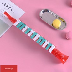 피아노 스타일 멜로디카 초보자를 튜브 교육 관악기 빨간색, 1개, 레드