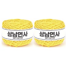 Samnam 針織線 Samnam 麵條針織線 18 200g, 2個, 11 黃色