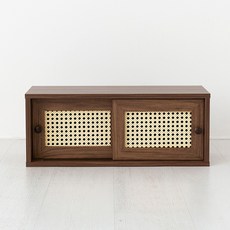 마켓비 벤탄 미니수납장 낮은 2문 SHM2460, 미들브라운