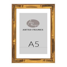 ArtXO 앤티크 40.6x50.8cm(16x20인치) 합성 나무 액자 빈티지 화려한 사진 액자 아크릴 유리와 뒷면 갤러리 벽 아트 장식 브라운-골드, 골드 12(폭: 19mm) (매트, 플렉시 유리, 뒷면